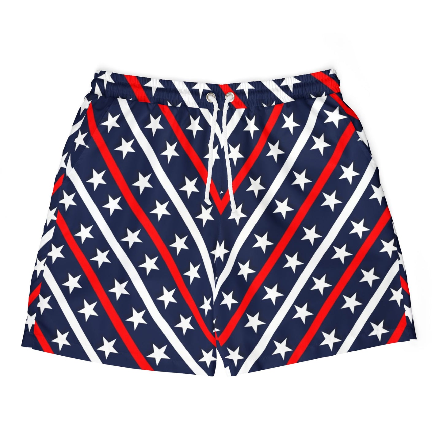 Patriotic Unisex Swim Shorts for Summer Fun, Beachwear, Pool Party, 4th of July, Vacation Essentials