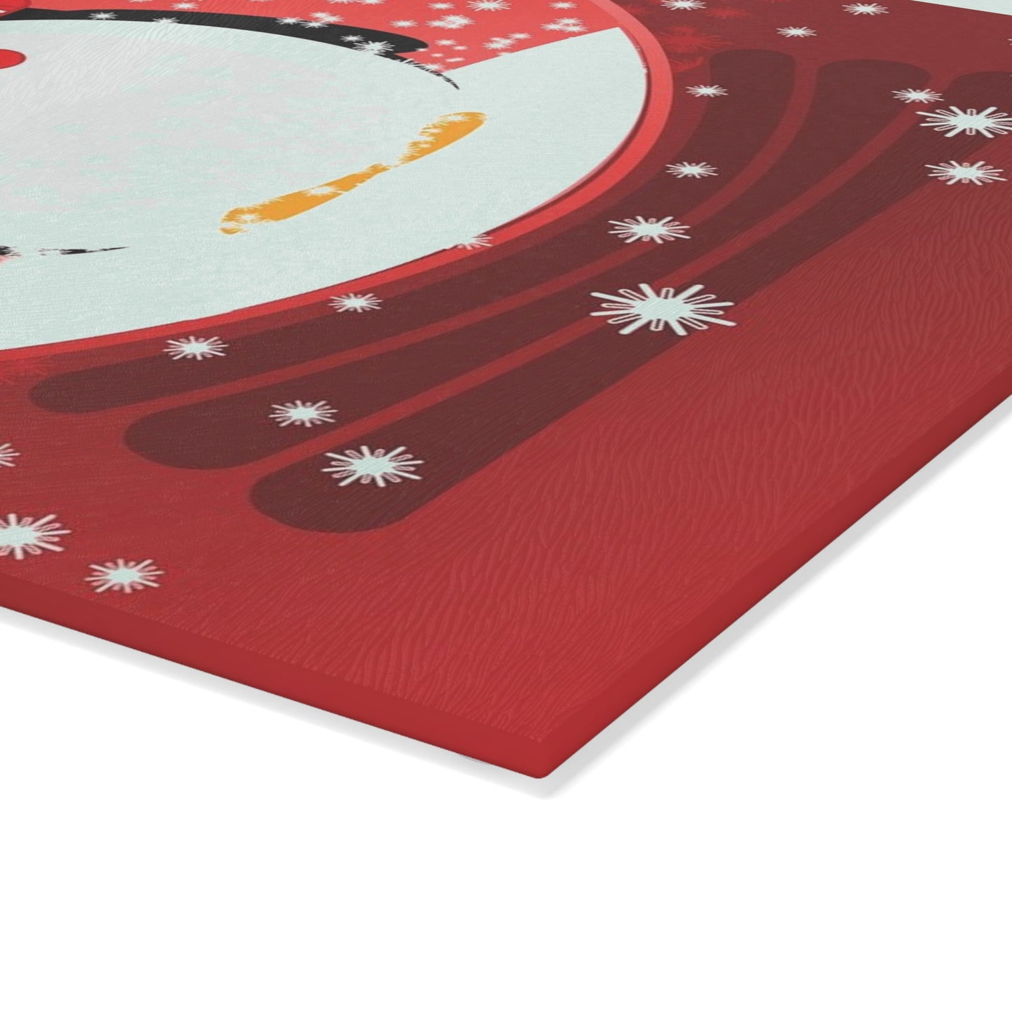 Holiday Penguin Glass Cutting Board – Festive Snow Globe Kitchen Decor