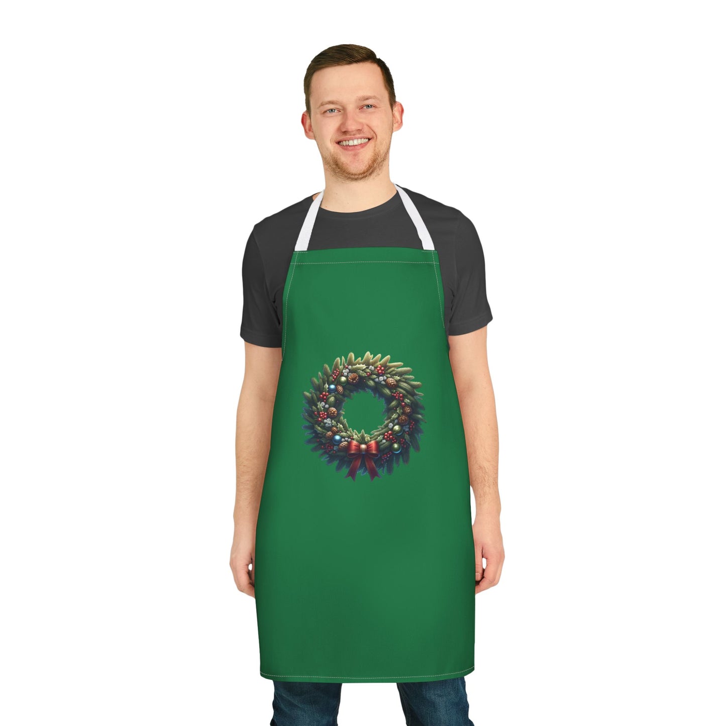 Apron, 5-Color Straps (AOP) Christmas