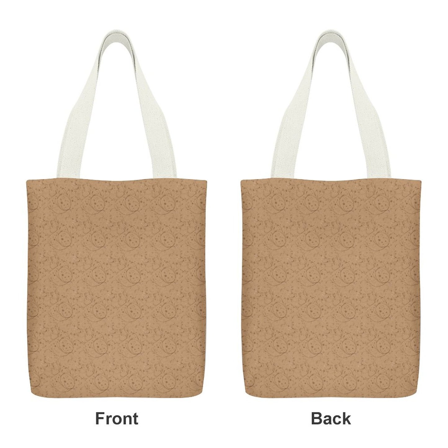 Canvas Material Tote Bags with Interior Pocket (Dual-sided Printing)