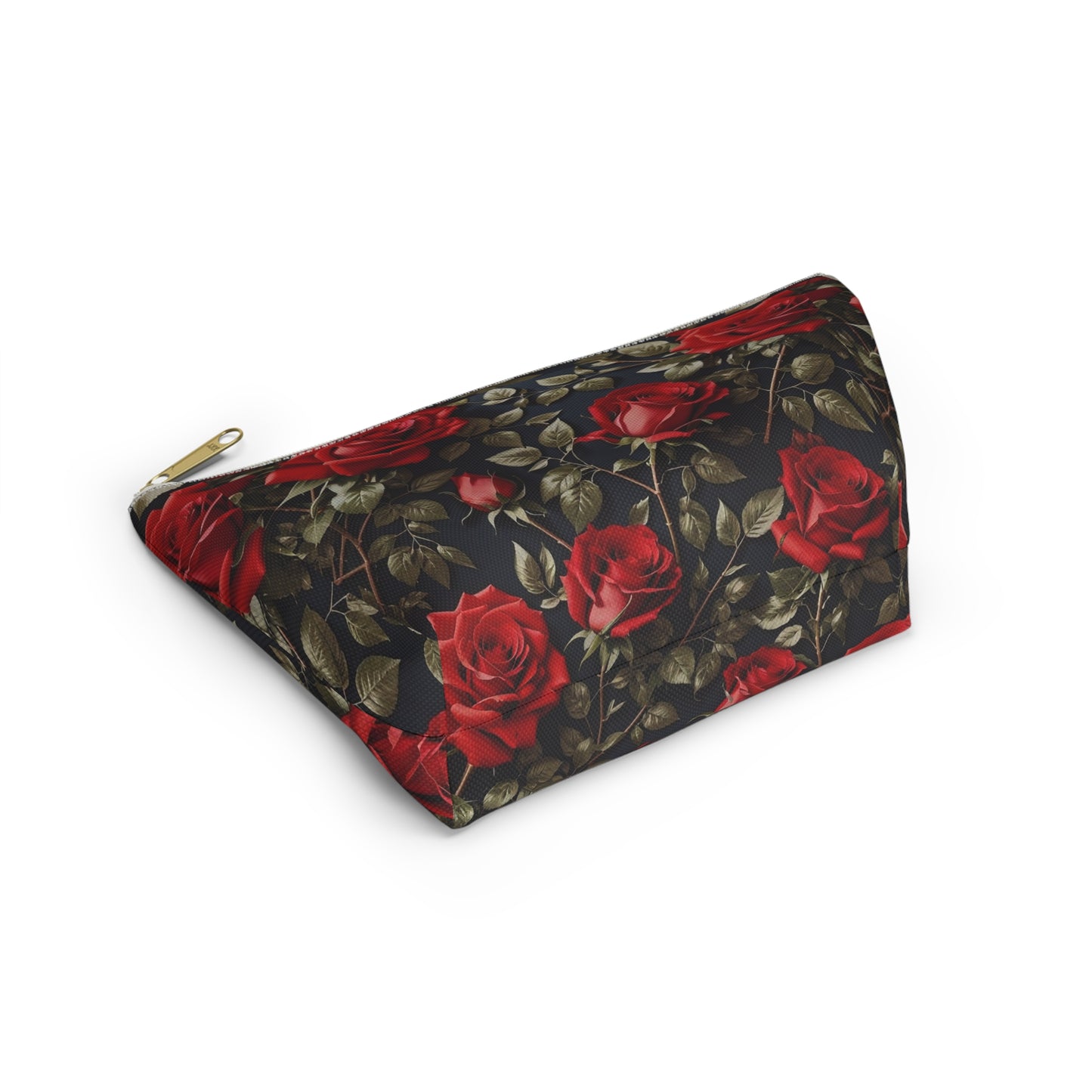 Elegant Floral Accessory Pouch | Makeup Bag, Travel Organizer, Gift for Her, Rose Design, Toiletry Case, Cosmetic Pouch
