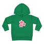 Adorable Toddler Pullover Fleece Hoodie with Pink Flower Design, Kids Sweatshirt, Toddler Clothing, Spring Outfit, Cute Gift for Kids
