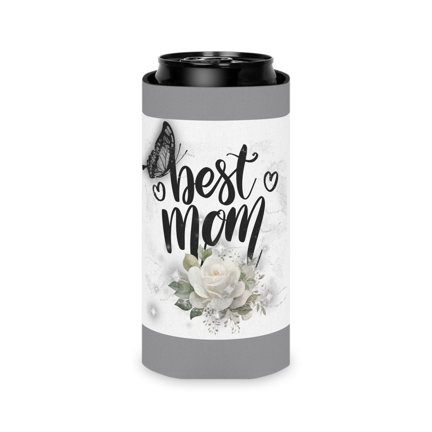 Best Mom Can Cooler - Perfect Gift for Mother's Day, Birthday, BBQs, Outdoor Fun, Family Gatherings, Stylish Drink Holder
