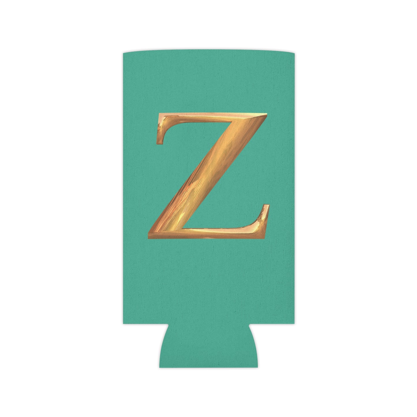 Personalized Monogram "Z"  Can Cooler - Stylish Drink Holder for Parties, Weddings, Beach Days, Summer Gatherings, Gifts