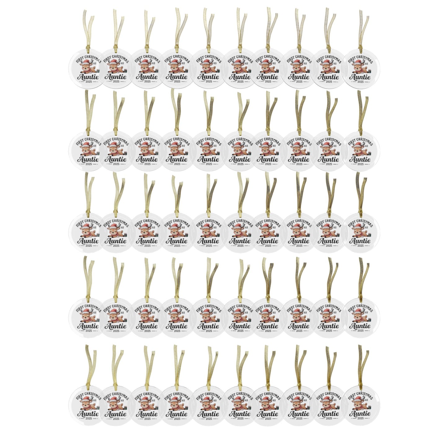 Glass Ornaments - Aunt