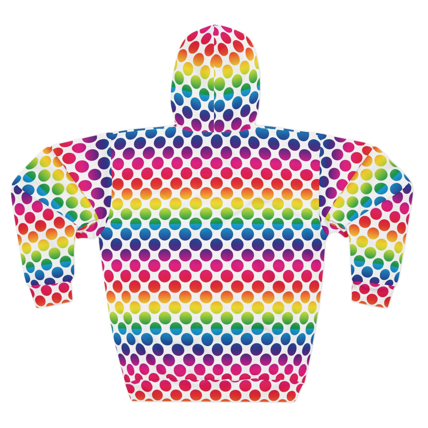 Rainbow Polka Dot Unisex Pullover Hoodie, Colorful Hoodie, Trendy Sweatshirt, LGBTQ+ Pride Apparel, Cozy Gift for Friends, Fun Fashion [...]