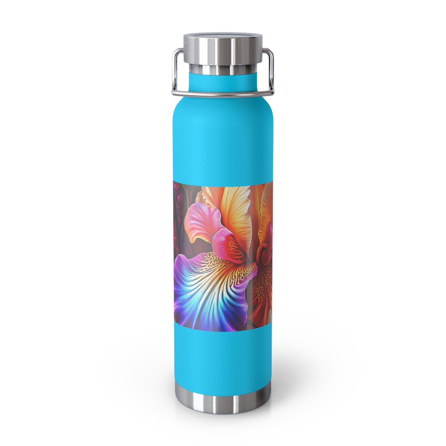 Astrological Copper Insulated Bottle, Cosmic Travel Mug, Horoscope Water Bottle, Starry Flask, Unique Gift for Astrology Lovers