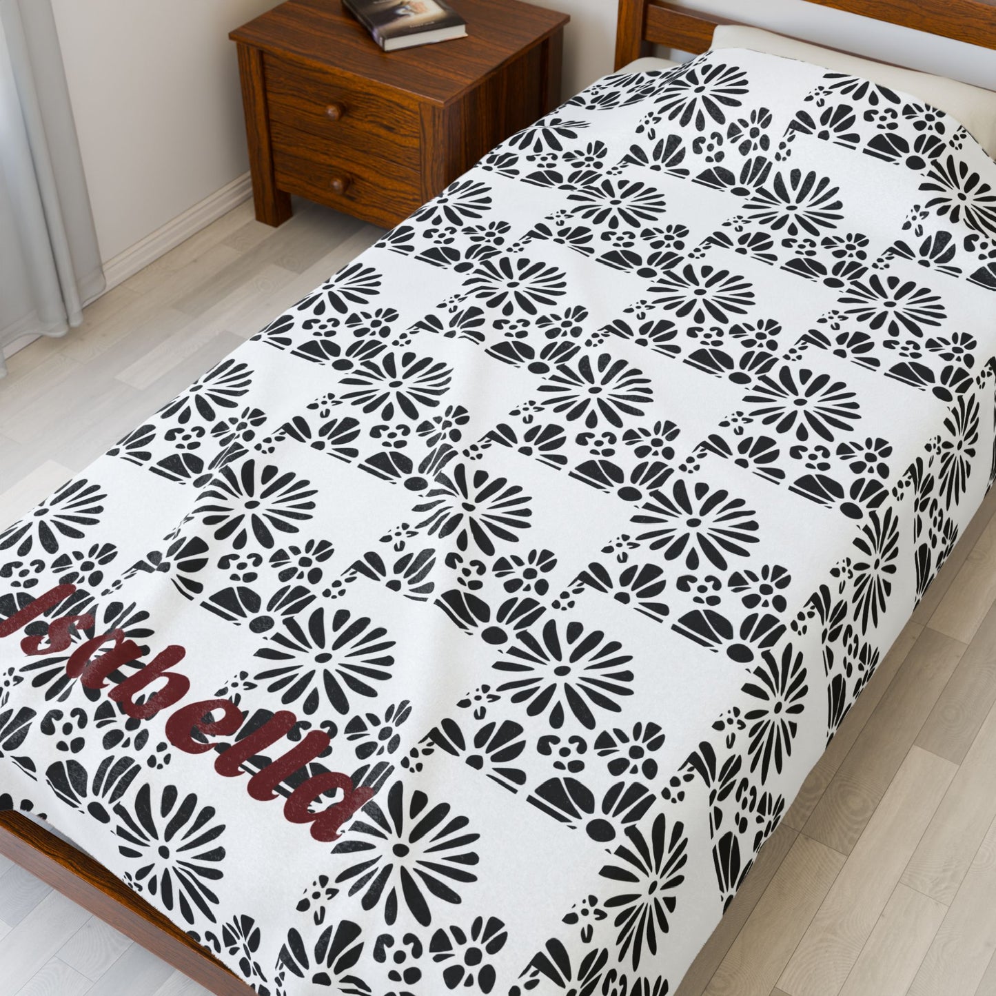 Cozy Personalized Plush Blanket Sophia