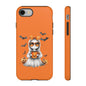 Halloween Ghost Phone Case, Cute Cat Ghost Case, Autumn Phone Cover, Spooky Season Gift, Trick or Treat Case