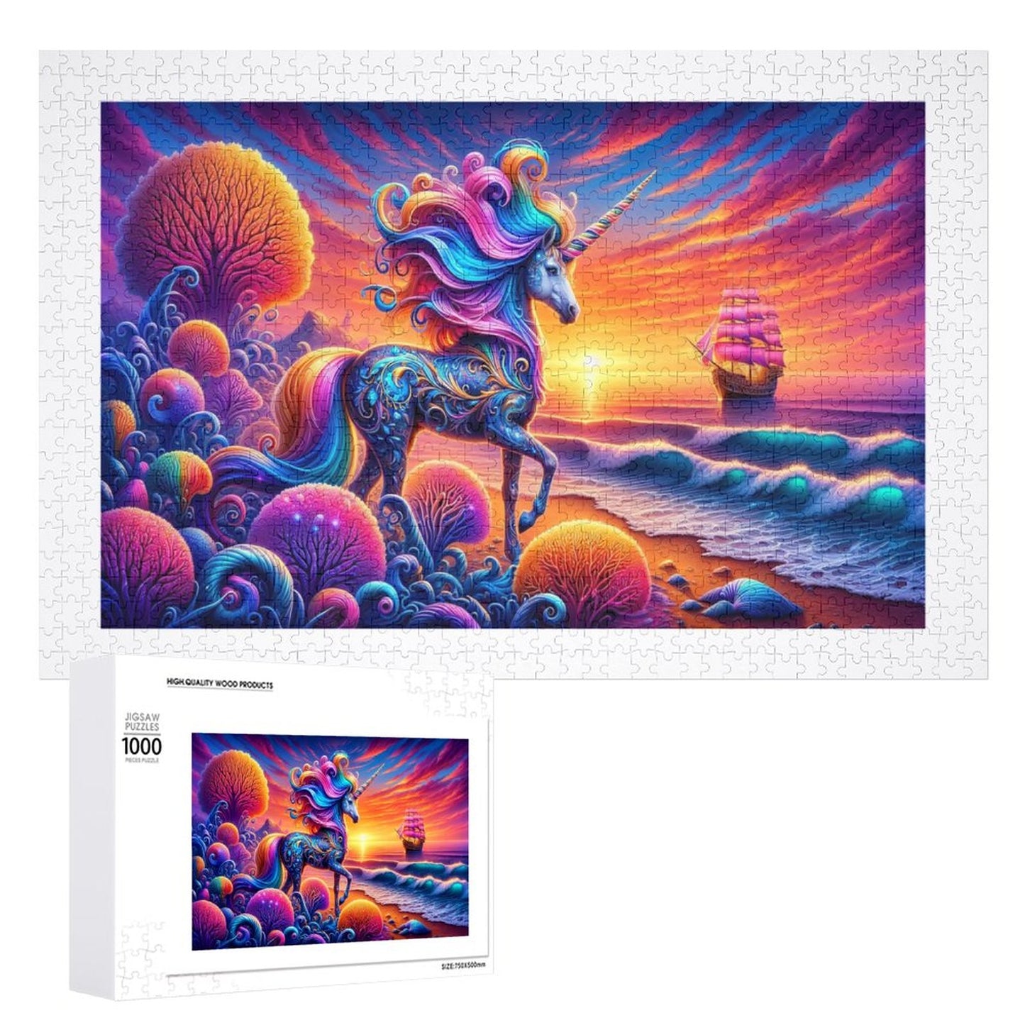 Wooden Picture Puzzle - Unicorn