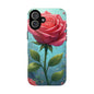 Floral Phone Case, Tough Cases with Elegant Rose Design, Stylish iPhone Cover, Rose Flower Gift for Nature Lovers, Unique Mobile Accessories