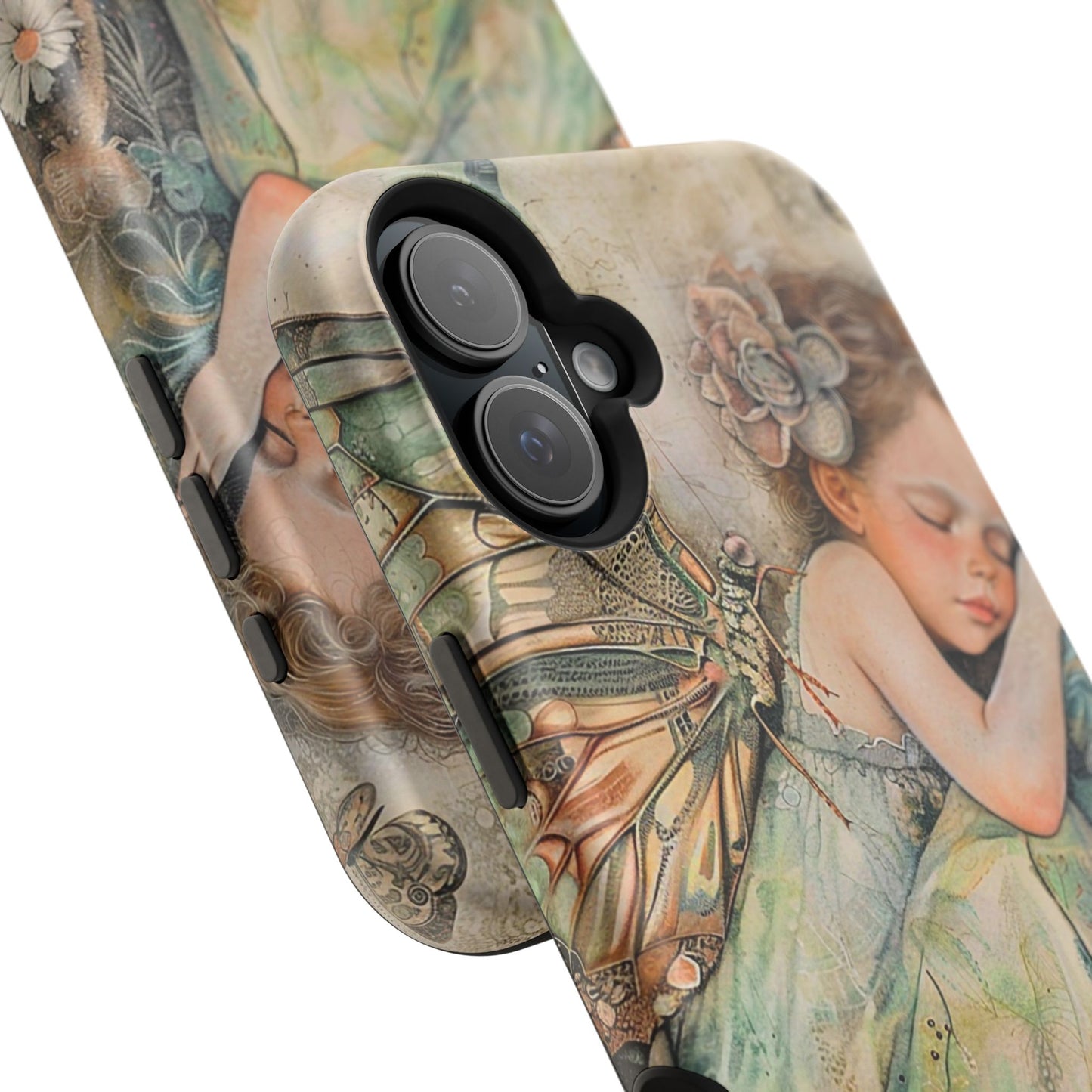 Fairy Sleeping Phone Case — Magnetic Impact-Resistant iPhone Cover