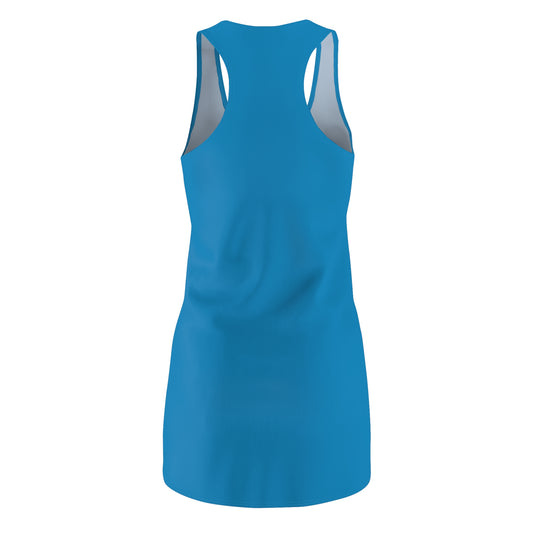 Vibrant Women's Racerback Dress, Casual Summer Dress, Beachwear, Party Dress, Everyday Style, Gift for Her