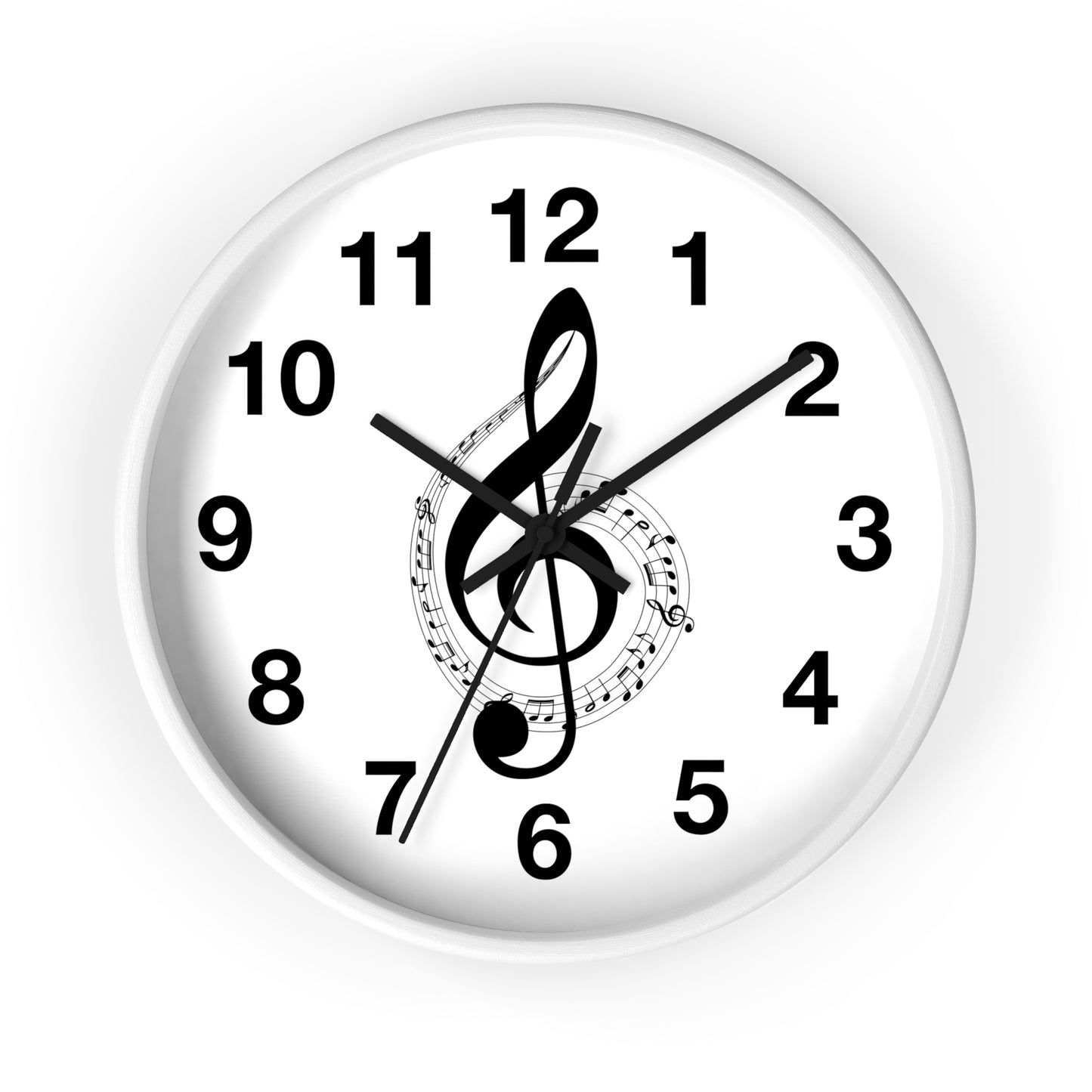 Musical Notes Wall Clock - Perfect for Music Lovers, Home Decor