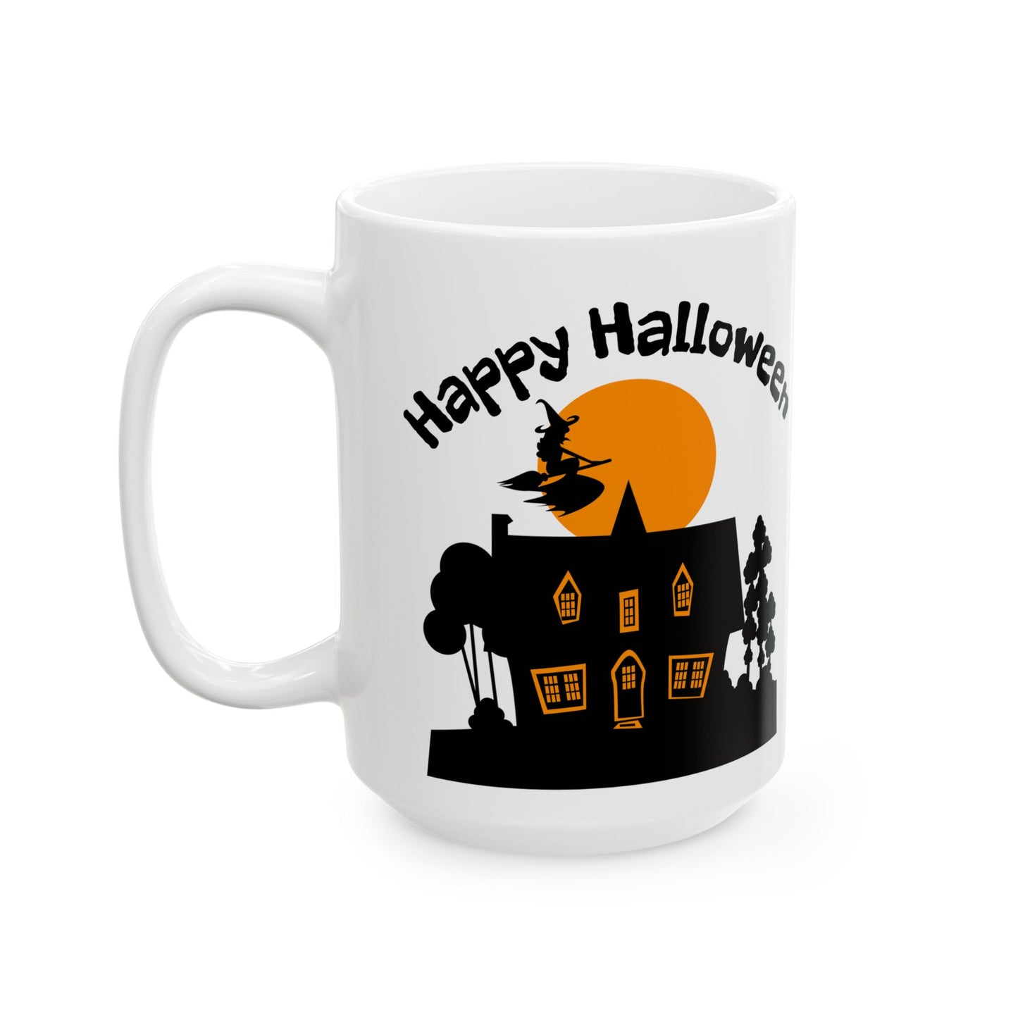 Halloween Ceramic Mug, Perfect for Coffee, Tea, Halloween Gift, Seasonal Decor, Fun Kitchenware, Trick or Treat