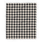 Stylish Houndstooth Arctic Fleece Blanket, Cozy Throw, Home Decor, Gift for Her, Wedding Gift, Winter Comfort