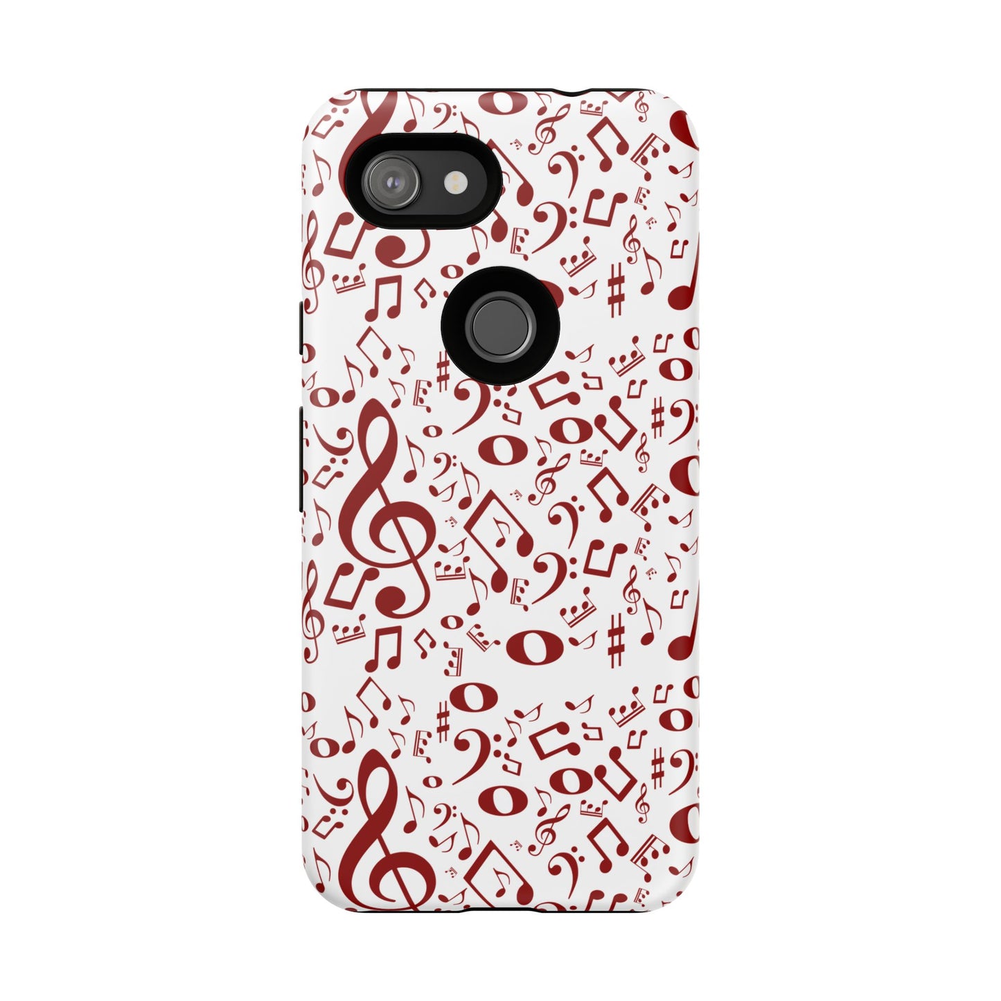 Musical Note Phone Case, Tough iPhone Cover, Gift for Musicians, Customizable, Music Lover's Accessory, Durable Phone Protection