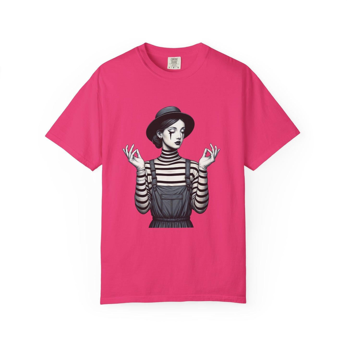 Gothic Striped Graphic Unisex T-Shirt, Edgy Casual Wear