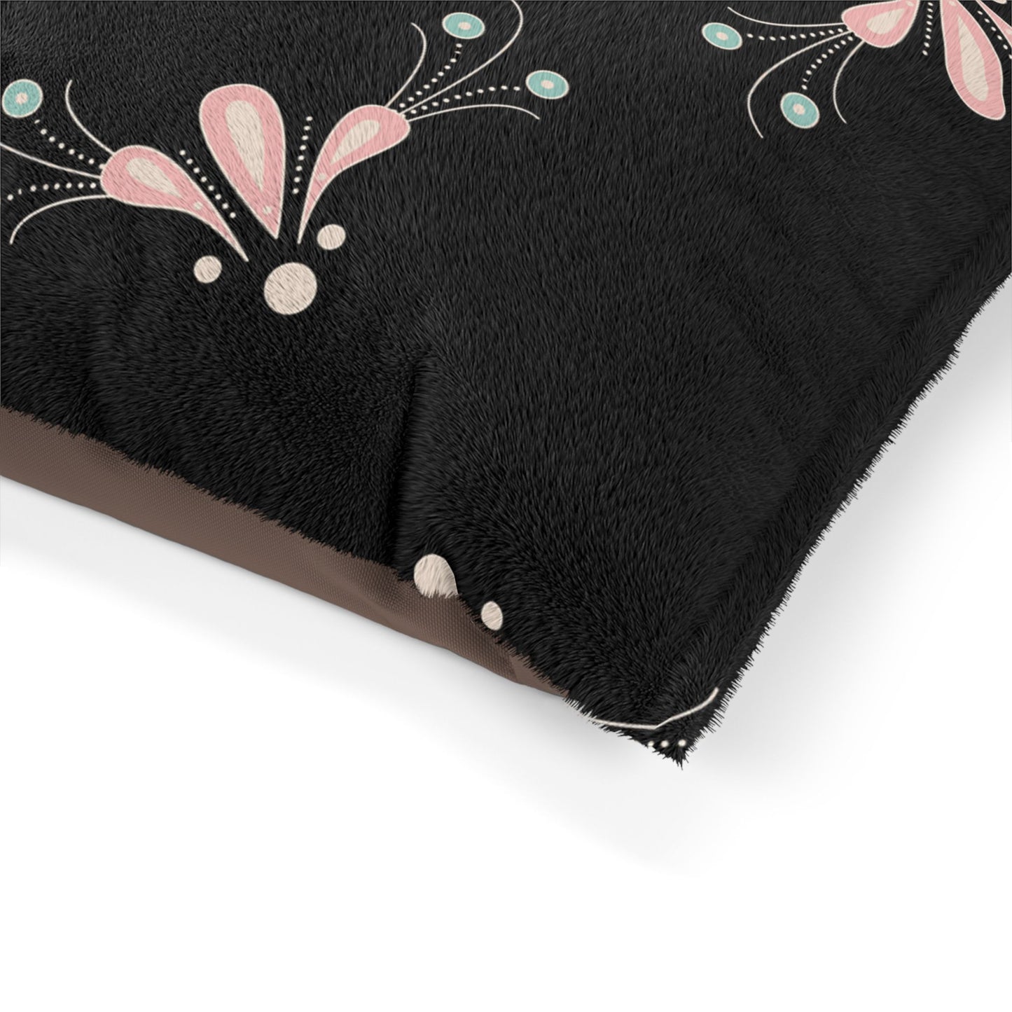 Floral Pet Bed, Cozy Dog Bed, Cat Bed for Relaxation, Stylish Pet Accessory, Comfortable Pet Sleeping Place
