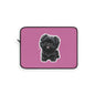 Cute Puppy Laptop Sleeve with Adorable Dog Design, Dog Lover Gift, Laptop Case, Pet Owner Accessory, Pink Sleeve