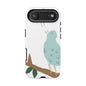 Birdsong Phone Case — Cute Blue Bird on Branch Protective Case