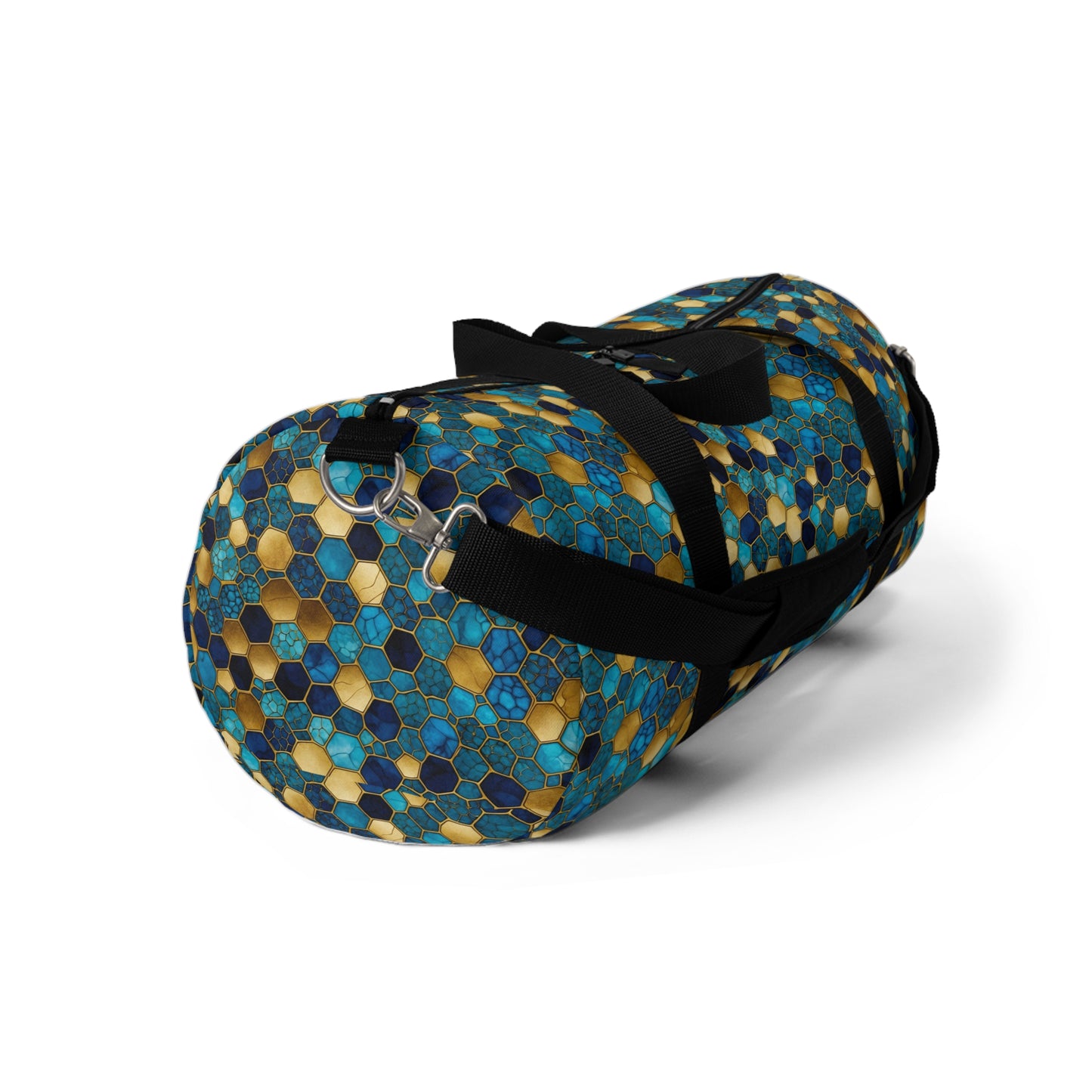 Colorful Honeycomb Duffel Bag, Travel Gym Bag, Weekend Getaway, Stylish Sports Bag, Eco-Friendly Design, Unique Gift Idea