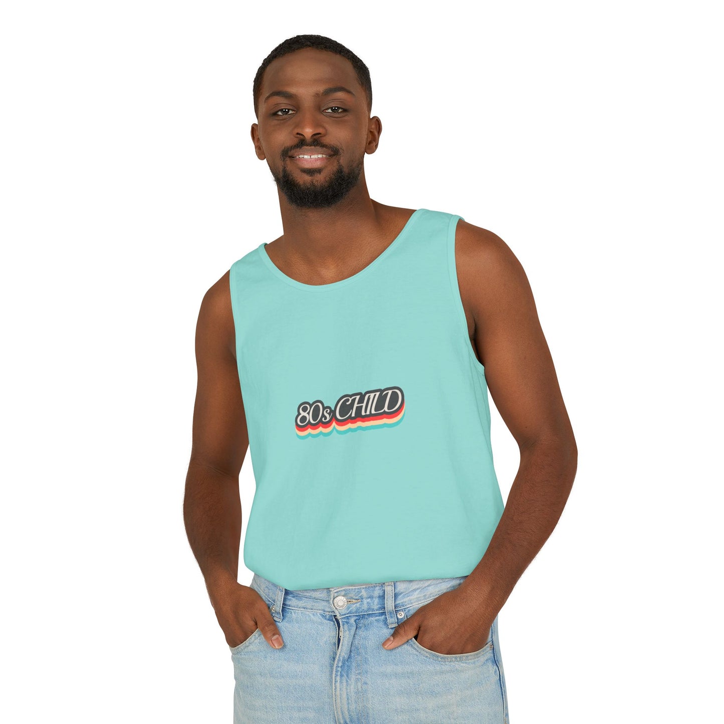 80s Child Unisex Tank Top | Retro Summer Wear, Vintage Style Shirt, Gift for 80s Lovers, Bohemian Fashion, Nostalgic Apparel