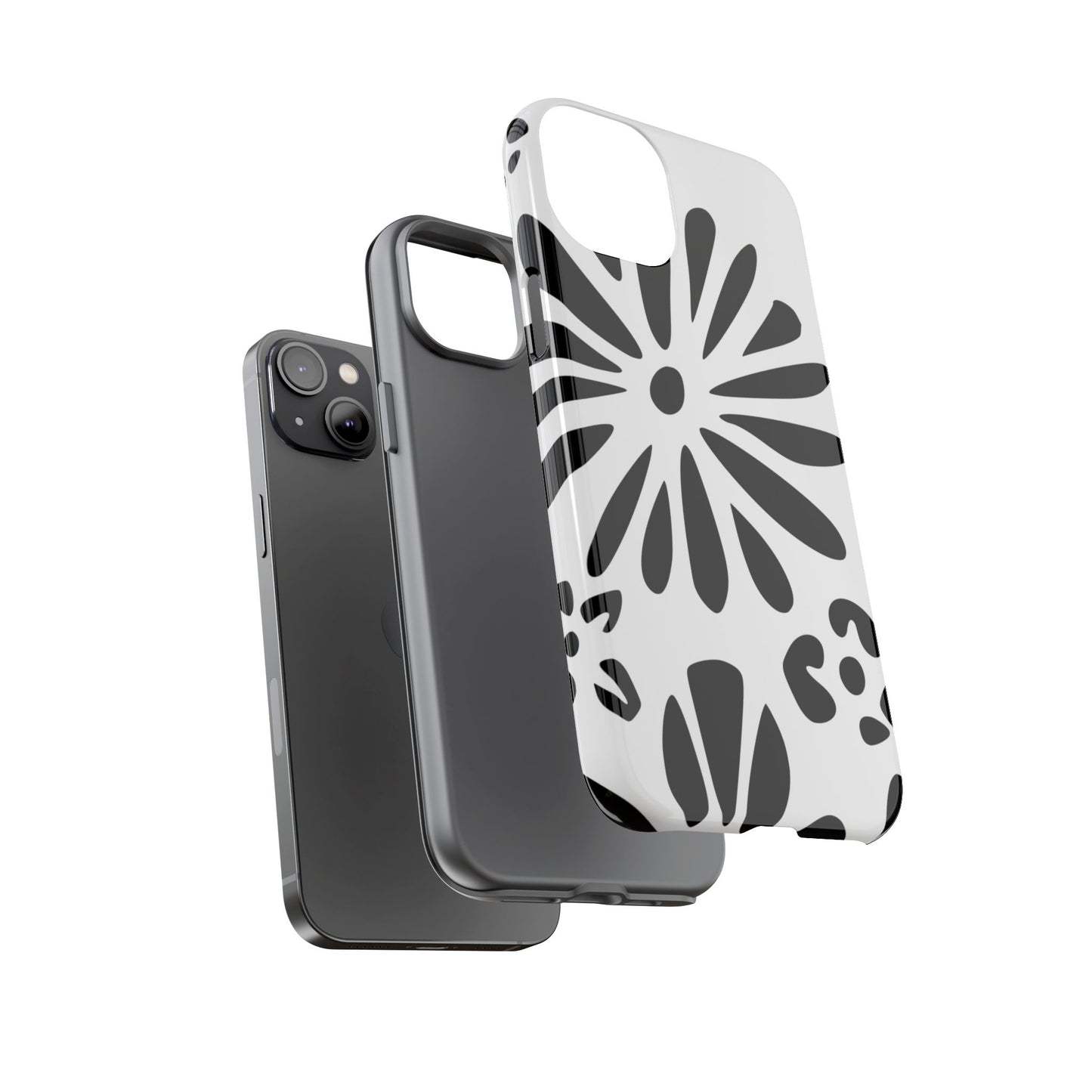 Stylish Phone Case with Floral Design, Tough Phone Cover for Her, Trendy Black and White Cell Phone Case, Unique Gift for Birthdays [...]