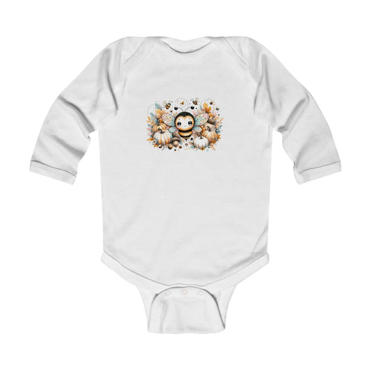 Adorable Infant Long Sleeve Bodysuit with Cute Animal Design, Baby Shower Gift, Fall Outfit, Newborn Clothing, Halloween Baby Wear
