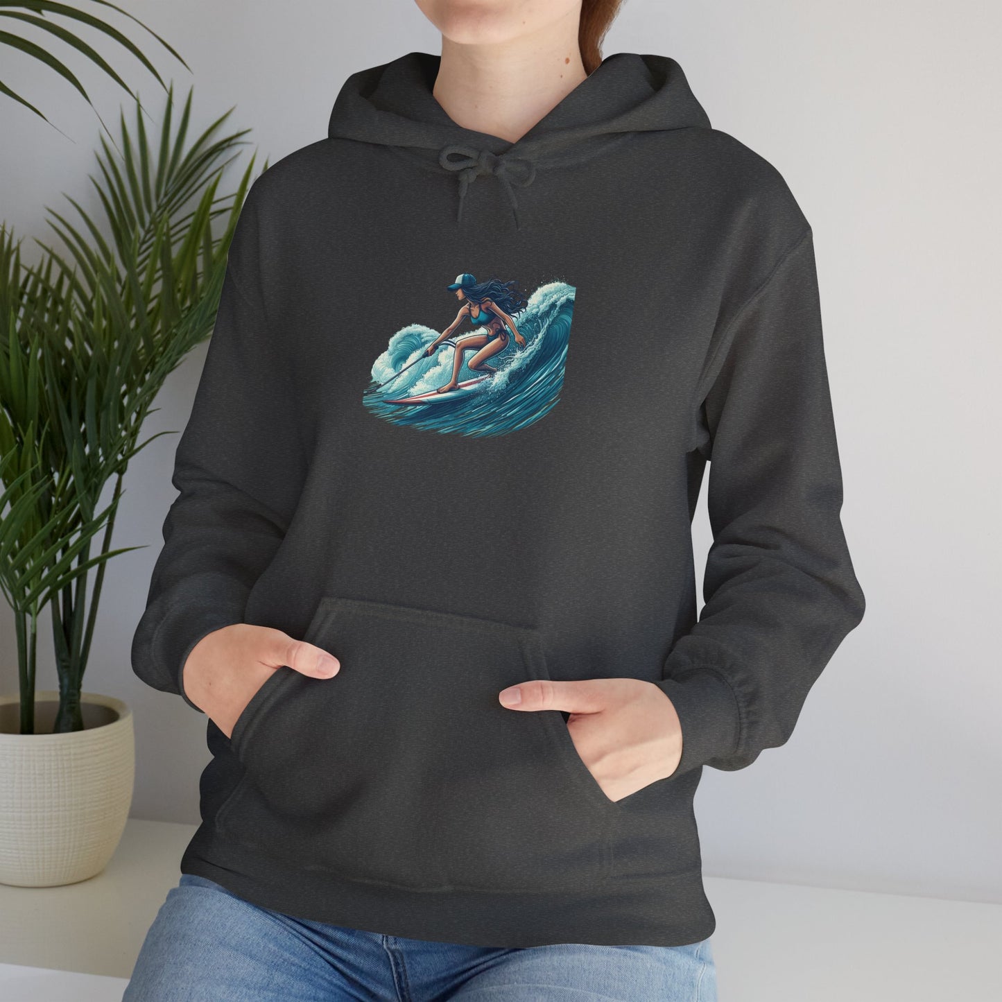 Surfing Spirit Hoodie, Unisex Heavy Blend™ Sweatshirt for Beach Lovers, Gift for Surfers, Casual Comfortable Hooded Pullover, Relaxed [...]