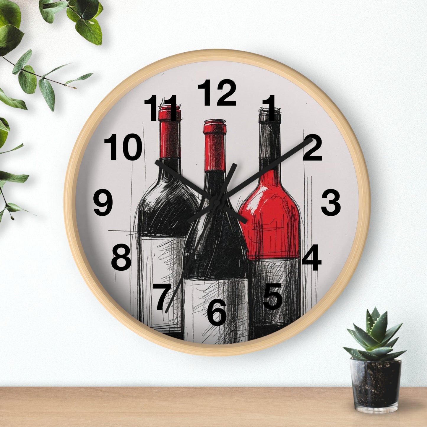 Wine Lovers Wall Clock, Decorative Timepiece for Kitchen, Bar, Home, Unique Gift for Wine Enthusiasts, Rustic Decor, Perfect for [...]