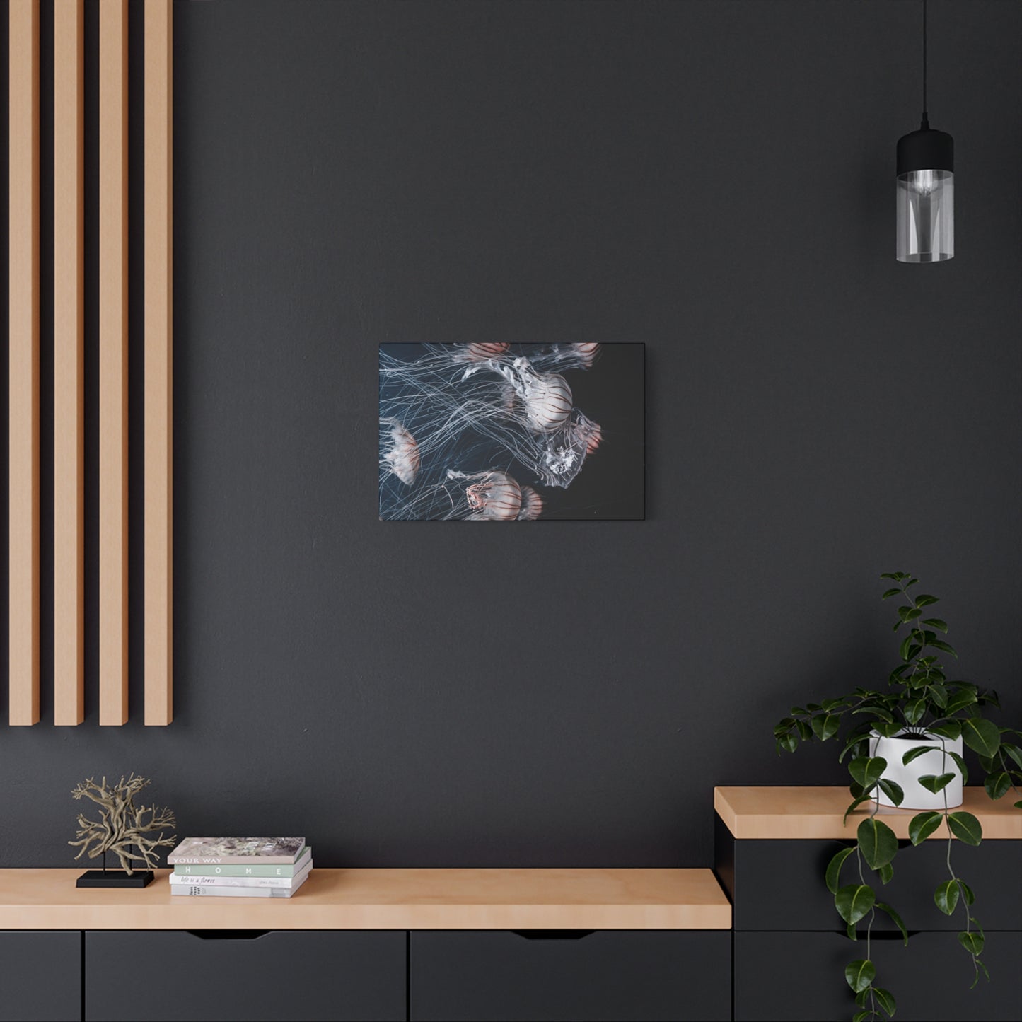 Jellyfish Swarm Matte Stretched Canvas