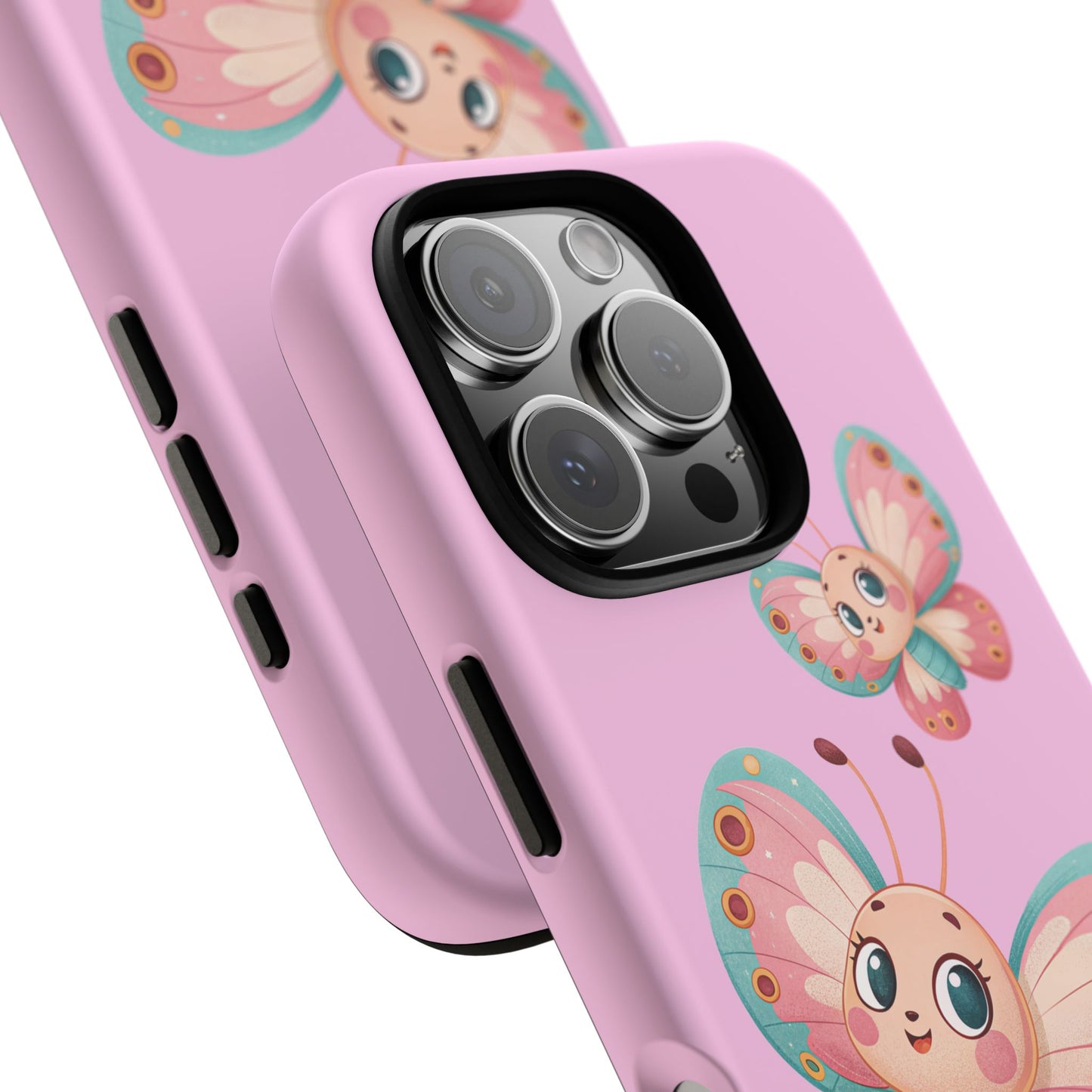 Cute Butterfly Phone Case, Tough Phone Cover, Girly Phone Accessory, Unique Gift for Her, Kids Phone Case, Floral Design Case