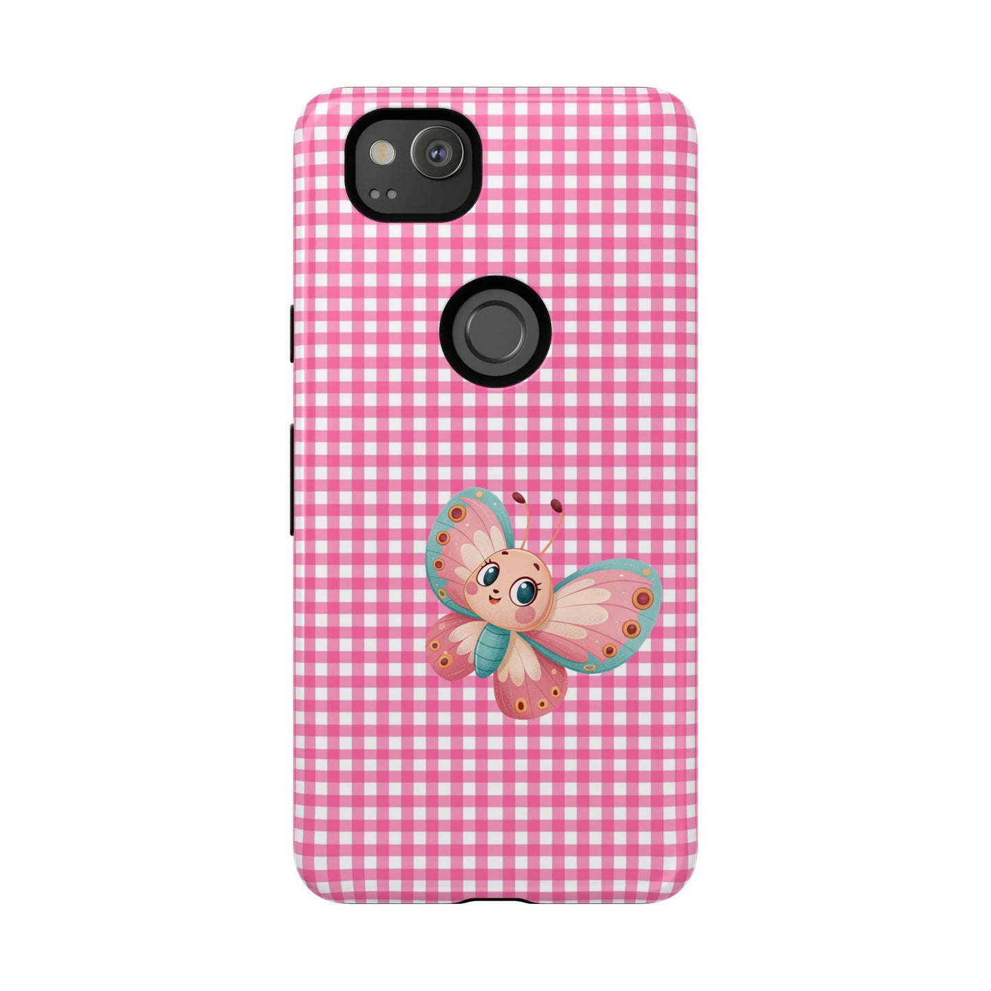 Cute Butterfly Phone Case, Tough Cases, Floral Phone Accessory, Gift for Her, Spring Fashion, Kids' Birthday Present, Pastel Aesthetic