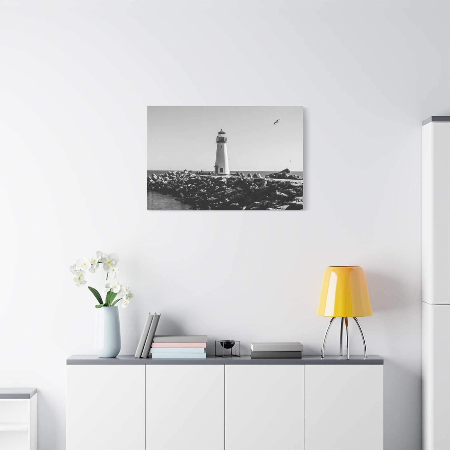 Matte Canvas, Stretched, 1.25" - Lighthouse