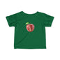 Cute Apple Mouse Infant Tee, Baby Shower Gift, Toddler T-Shirt, Kids Fruit Shirt, Spring Outfit, Playful Everyday Wear