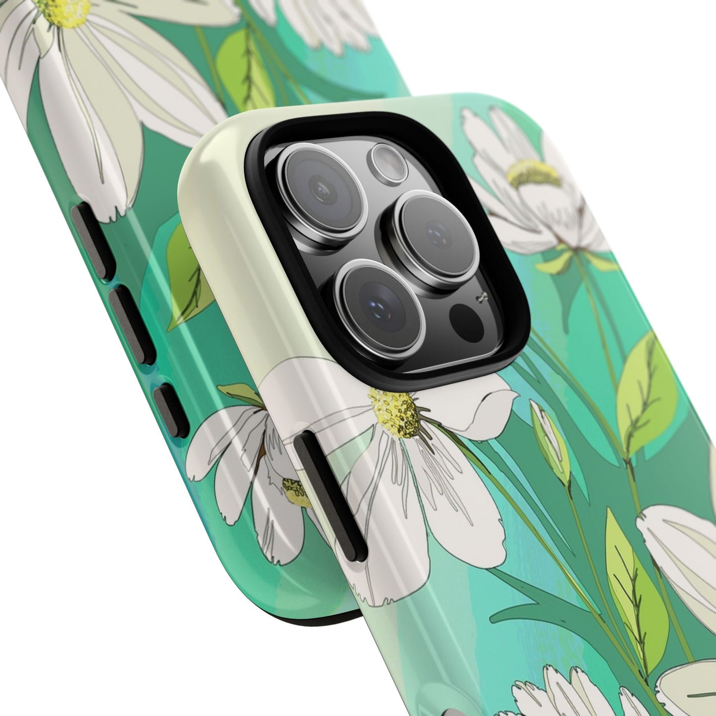 Floral Phone Case, Tough Cases, Flower Design, Nature Inspired, Eco-Friendly Cover, Unique Gift for Her, Spring Accessories