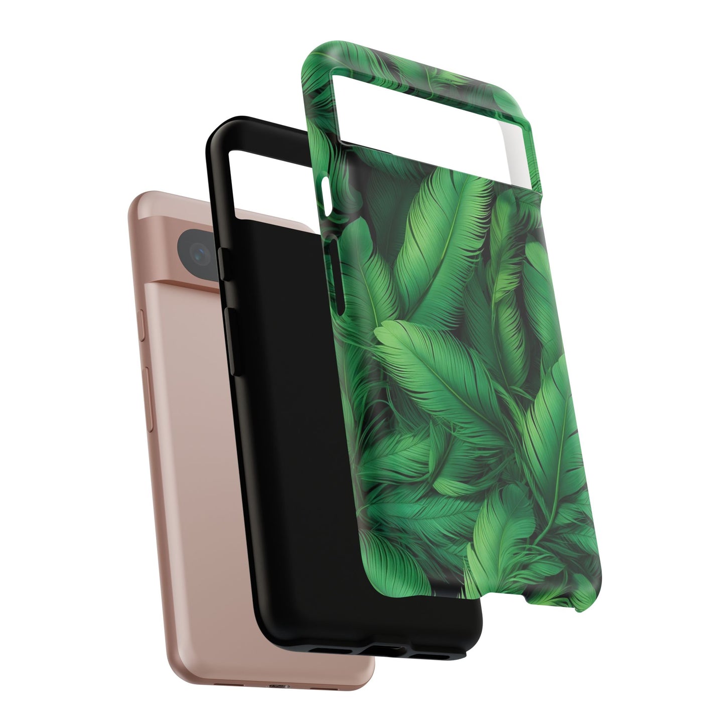 Tough Cases - Tropical Leaf Phone Case, Nature-inspired, Phone Accessory, Gift for Her, Jungle Theme, Eco-Friendly