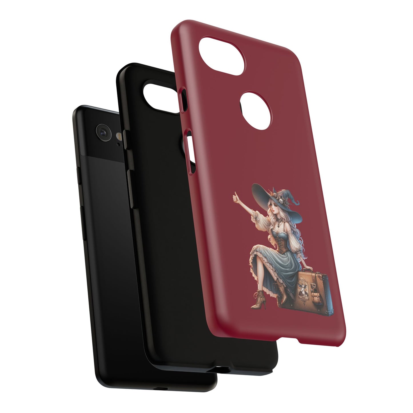 Witchy Phone Case - Magical, Durable - Halloween Gift, Cosplay Accessory, Cute Witch Design