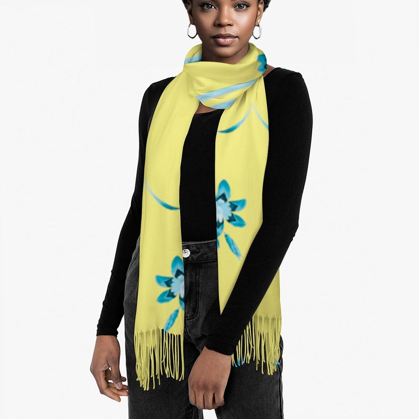 Cashmere-like Tassel Scarf