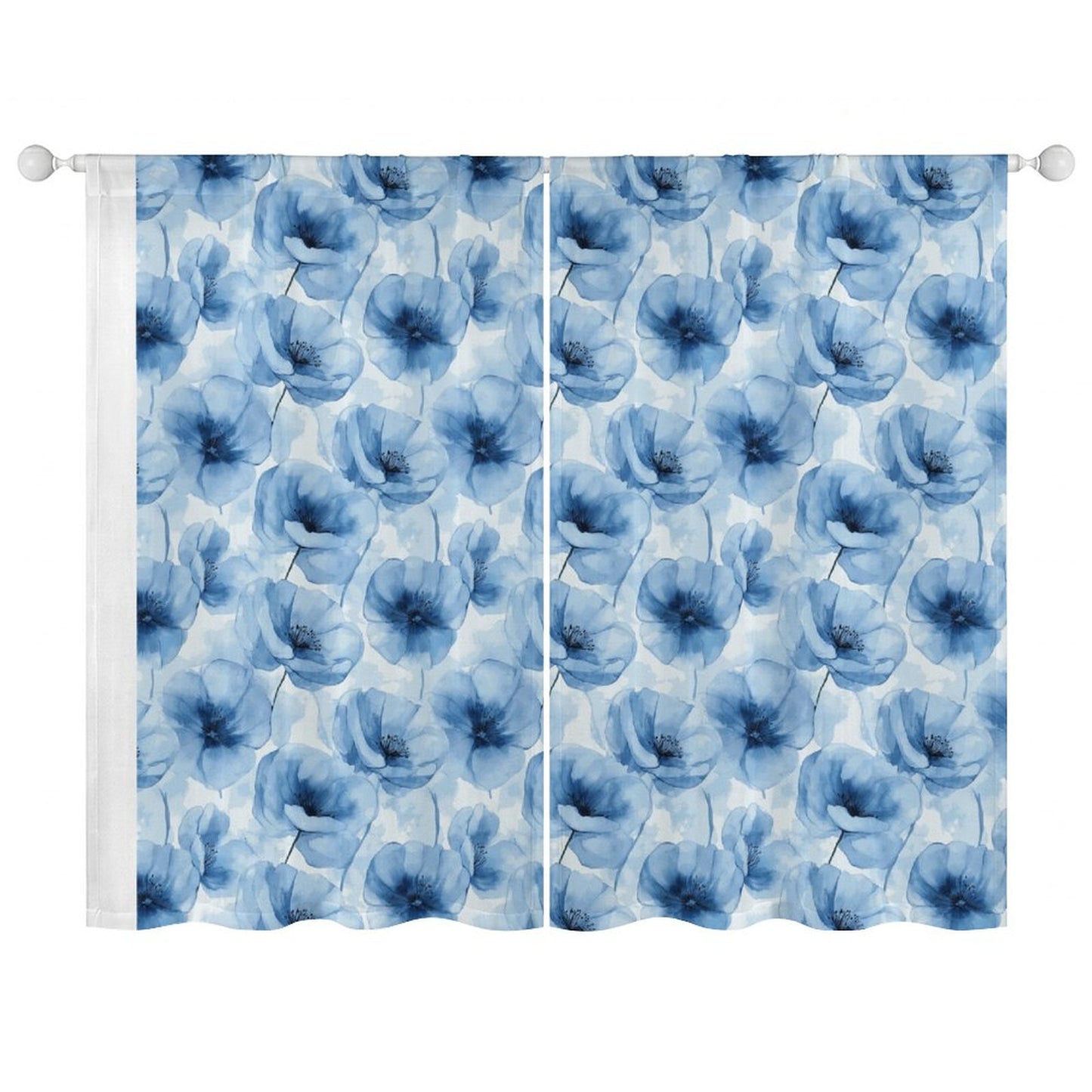 Sheer Curtain Flowers