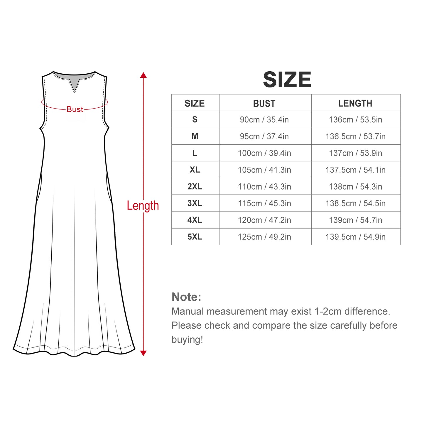 Sleeveless Ankle-length Dress