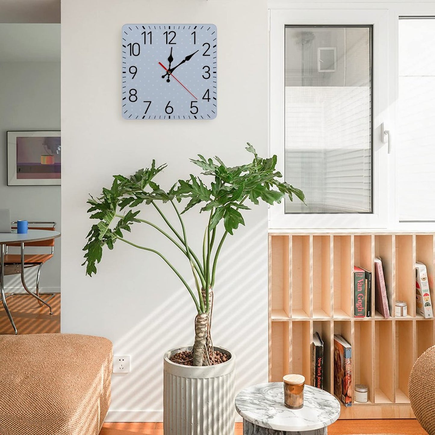 Square Wall Clock-9.8"x9.8"/25x25cm