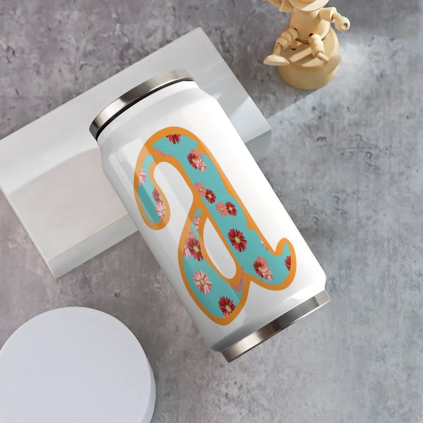 Stainless Steel Tumbler with Straw (All-Over Printing)