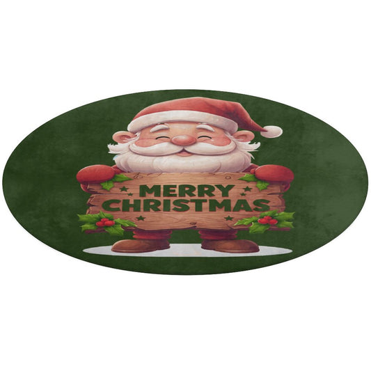 Round Coral Velvet Warm Floor Mat