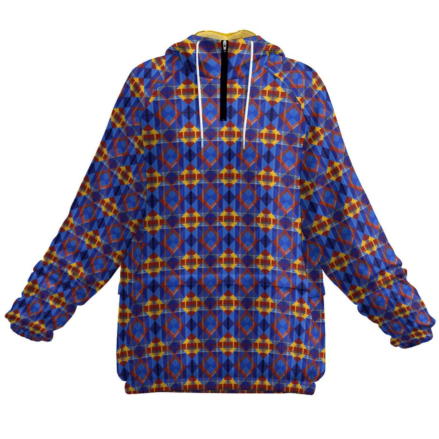 Double-Layered Hoodie with Pockets(All-Over Printing)