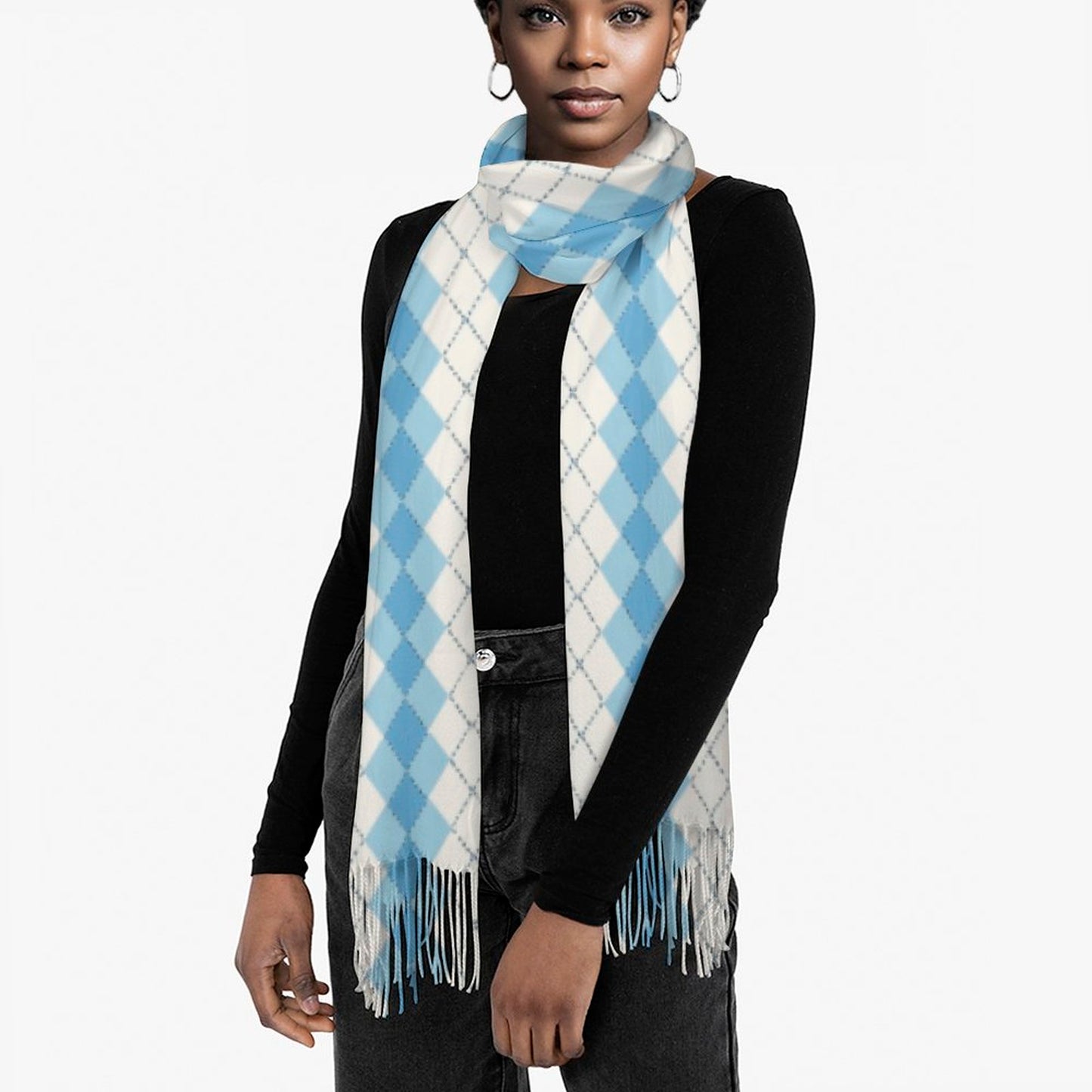 Cashmere-like Tassel Scarf