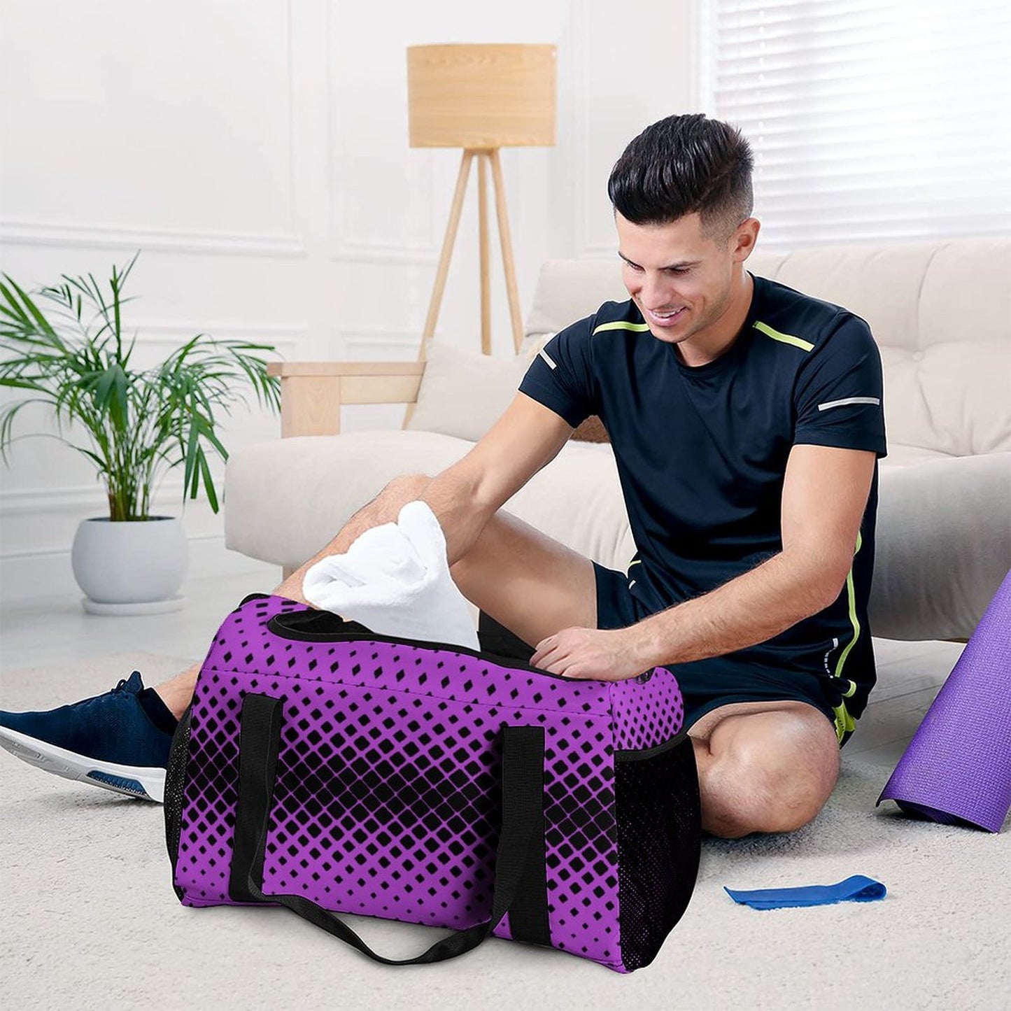 Travel Duffel Bag - Purple