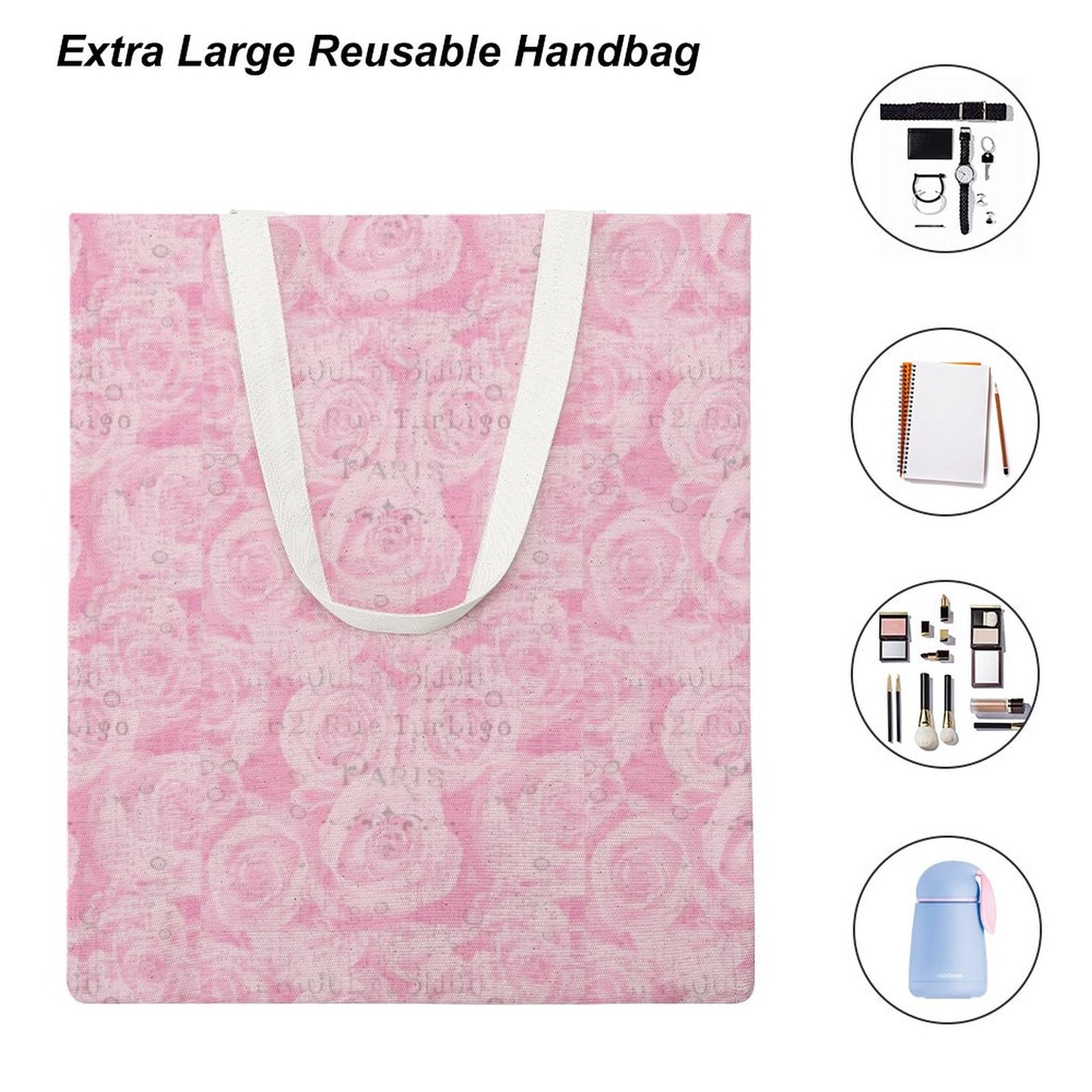 Martin Canvas Tote Handbag with Dual-sided Printing