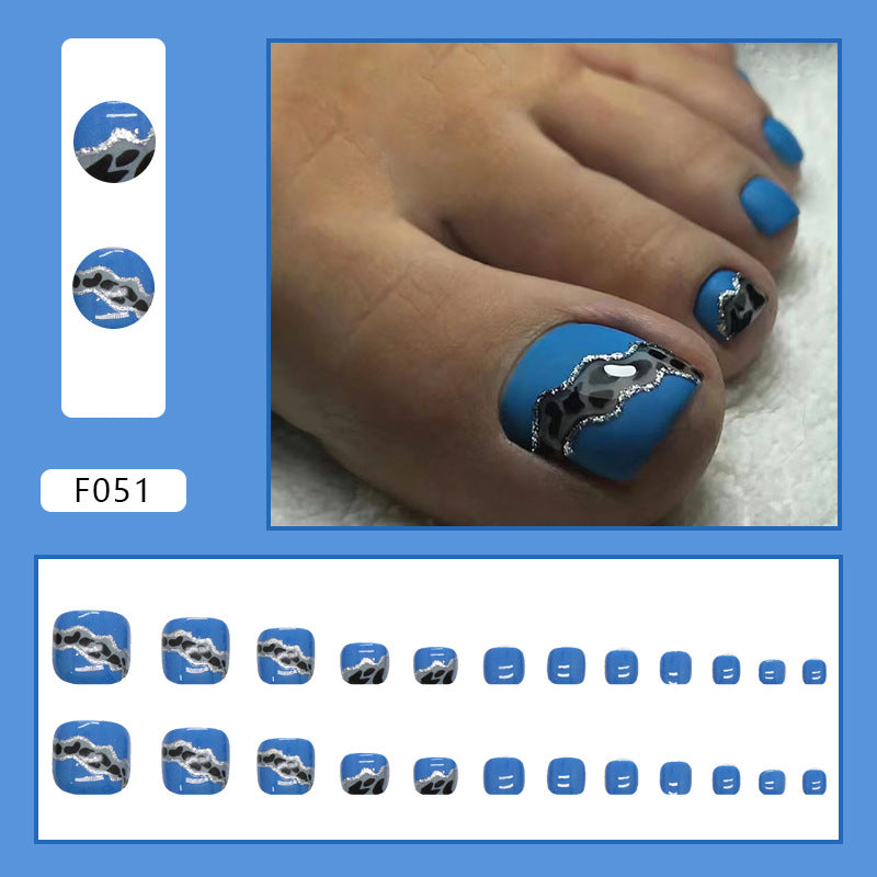 Pure desire French diamond flash ins wind sweet and cool hot girl press-on nails and Press-on toenails special – Image 12